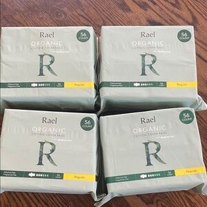 Rael Organic Cotton Cover Pads- 224 pads